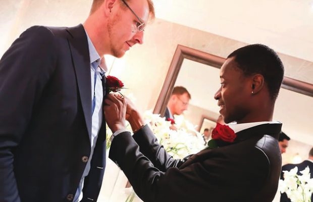 Photos: Popular Nigerian gay activist, Bisi Alimi weds lover