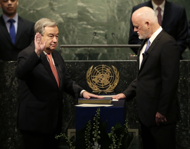 ImageFile: Antonio Guterres officially sworn-in as UN secretary-general