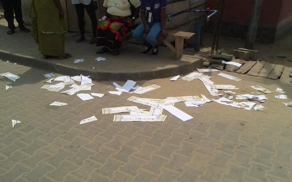 Lagos LG poll: Opposition party agents discover ballot papers inside commercial bus in Agege