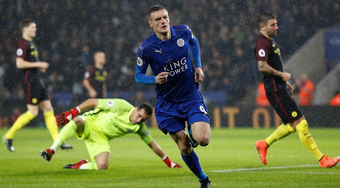 Vardy bags hat trick as Leicester City outclass Man City