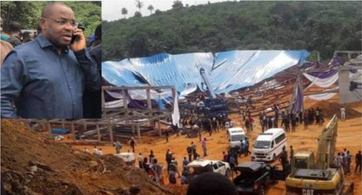 Uyo church collapse: Gov Udom orders arrest of contractors, engineers