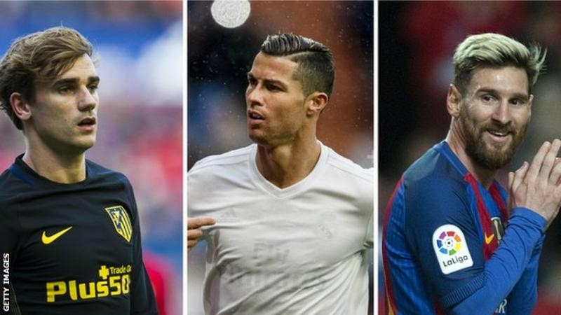 Messi, Ronaldo and Griezmann shortlisted For Best Fifa Player Award