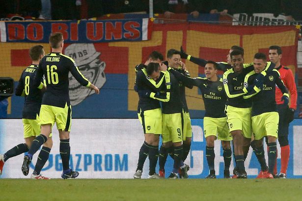 Perez scores hat trick as Arsenal beat Basel to top group