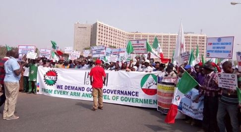 Labour unions hold protests in Abuja, Lagos