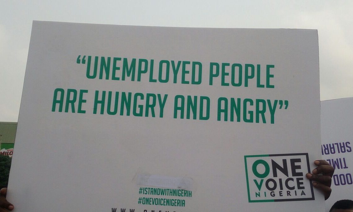 ImageFile: VIDEO: Unemployed people are hungry and angry - #iStandWithNigeria protest boils