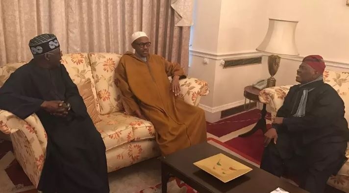 Buhari receives Tinubu, Akande, others in London