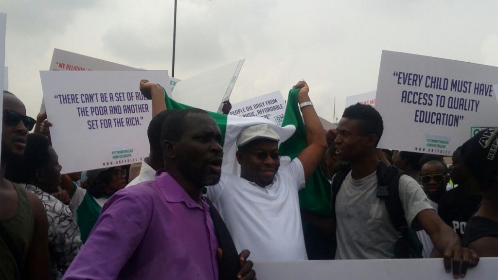 ImageFile: #iStandWithNigeria: Acting President responds protesters