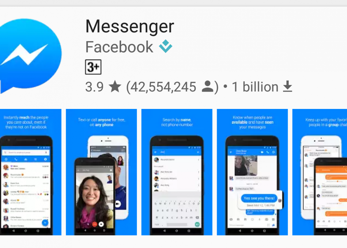 ImageFile: Facebook Messenger now has 1.2 billion monthly active users, same as WhatsApp