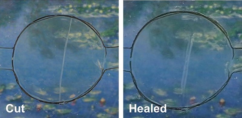 ImageFile: BREAKTHROUGH: self-healing screens, shattered or scratched, screens mend