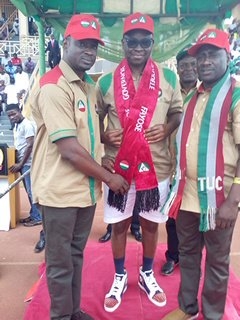 May Day: Labour decorates Fayose as Comrade Governor, promises to clear salary arrears
