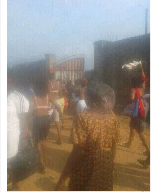 VIDEO/PHOTOS: IPOB women protest military harassment in Abia, go topless