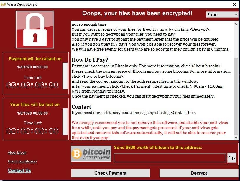 ImageFile: BEWARE! Europol warns of further attack, as WannaCry victims reach over 200,000