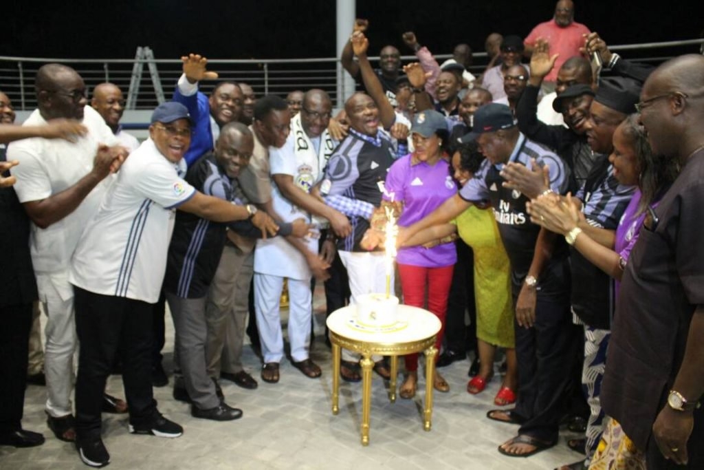 In Photos: Wike celebrates Real Madrid's Champions League victory in style