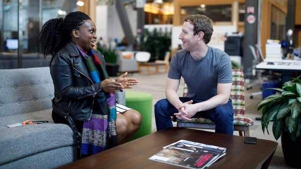 ImageFile: Facebook founder, Zuckerberg meets Nigerian founder of secret Facebook group