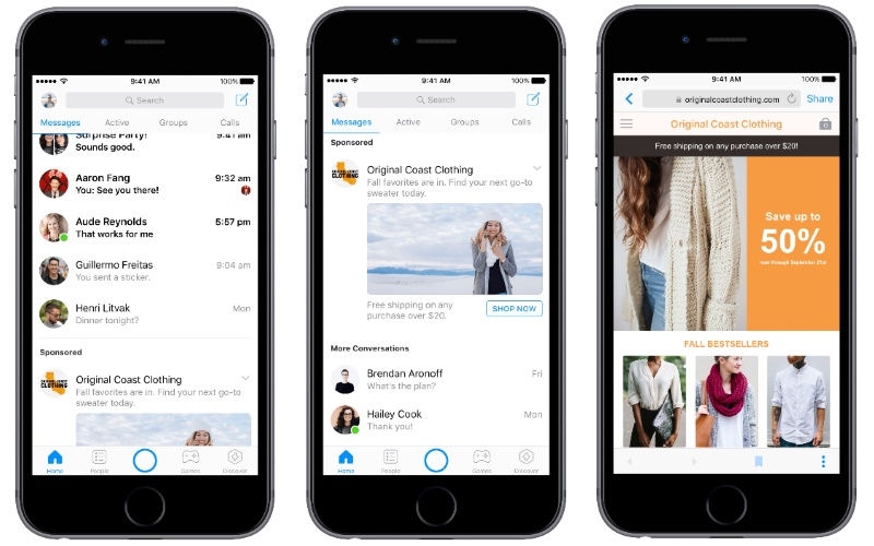 Facebook announces Messenger ads expansion for businesses