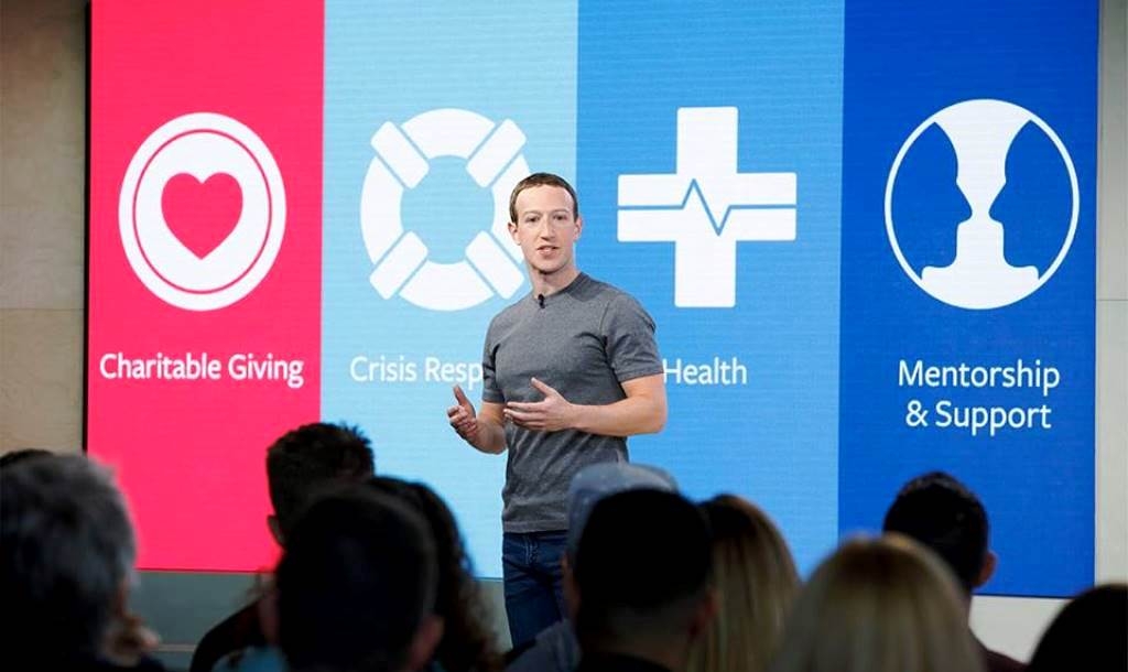 Mark Zuckerberg presents Facebook 2018 manifesto