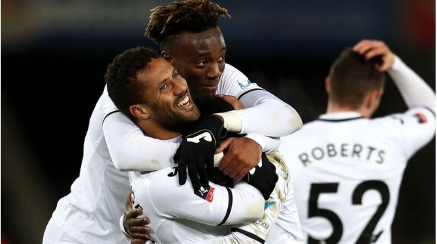 Swansea record biggest-ever FA Cup win netting eight past Notts County