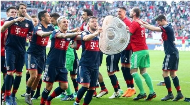 Bayern Munich clinch sixth consecutive league title