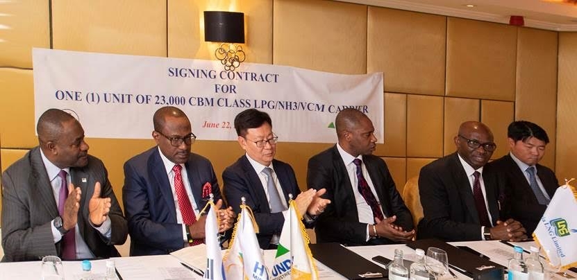 Temile, Hyundai sign $120m Ship Building Contract to boast Nigerian LPG Market