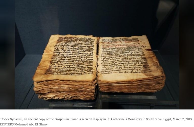 Ancient Christian manuscripts digitized at monastery beneath Mount Sinai