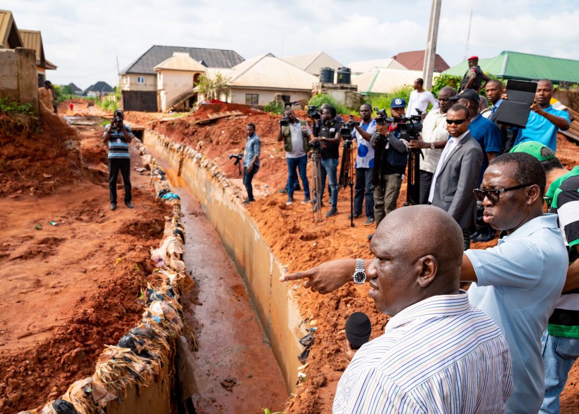 Flooding: Okowa directs all existing drainage channels be dredged