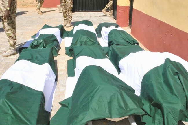 Marte Attack: Army buries Commanding Officer, four others in Maiduguri