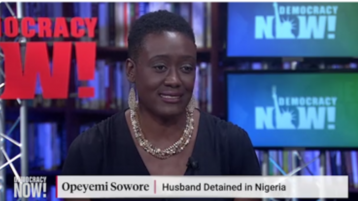 #RevolutionNow: Sowore's wife accuses DSS of cutting off phone contact husband