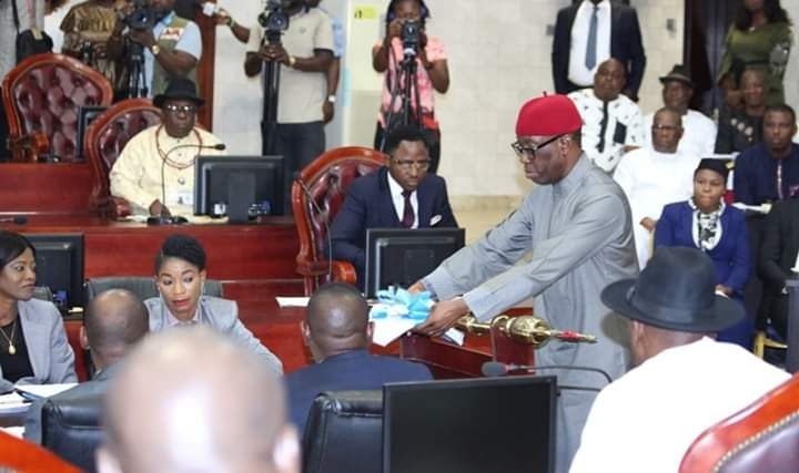 Breaking: Okowa presents Delta 2020 budget details to State Assembly