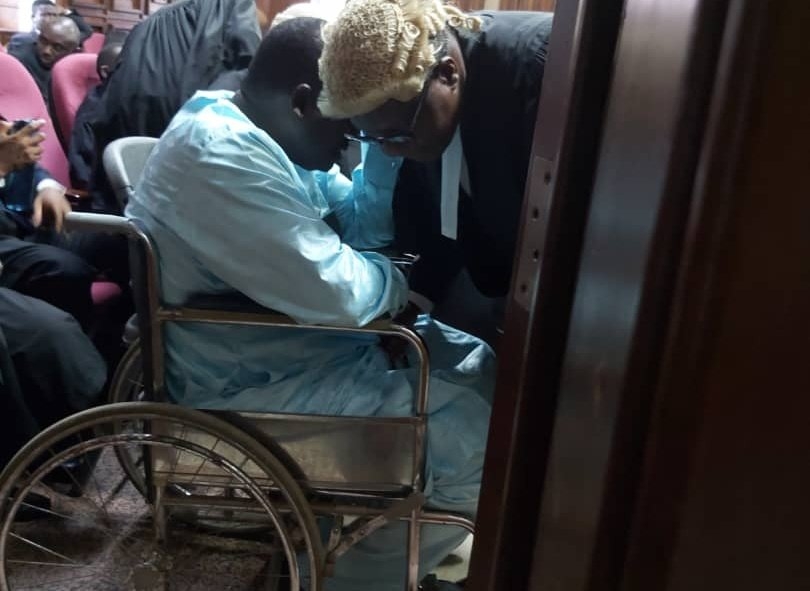 JUST IN: Maina appears in court in wheel chair for bail application