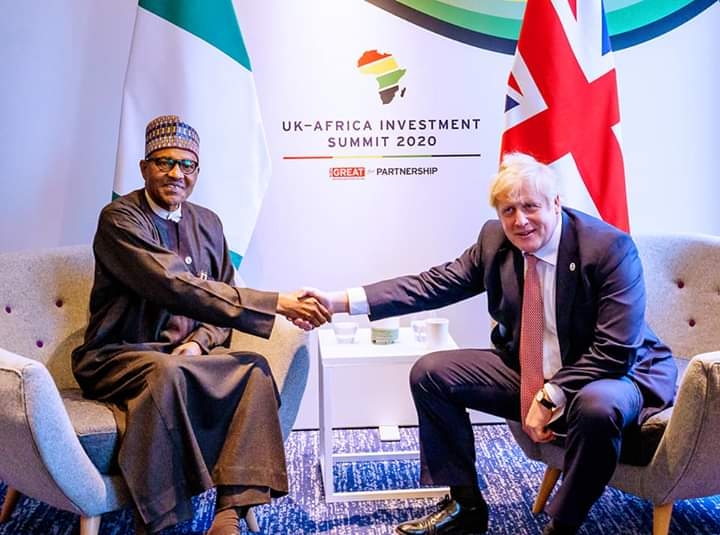 What President Buhari told British PM in London