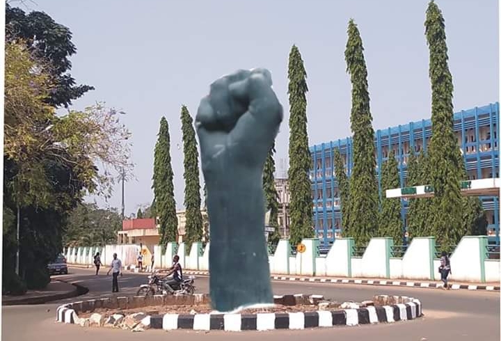 UNN erects gigantic dignity of man statue