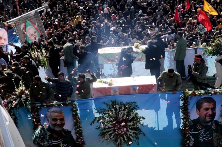 Stampede kills 35 as Iran buries Soleimani amidst chants of “Death to America”
