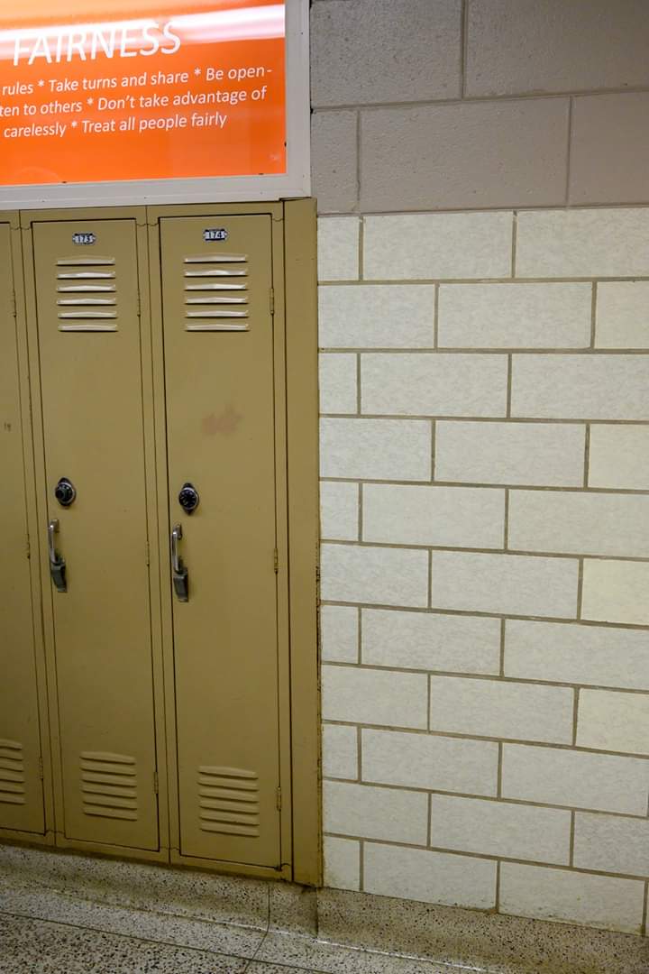 Photo of a last locker at NCMS