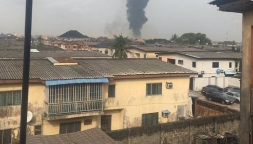 UPDATED: Houses destroyed, church services disrupted as heavy pipeline explosion rocks Lagos