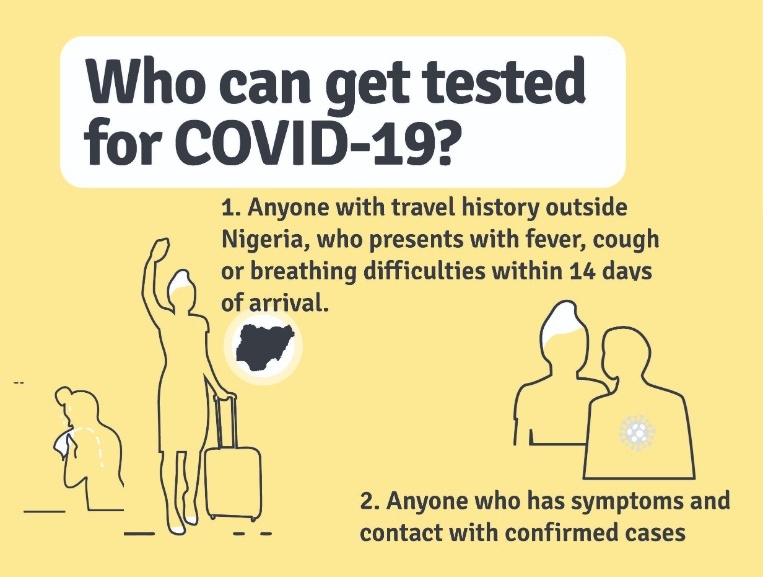 Who can be tested for COVID-19 in Nigeria?