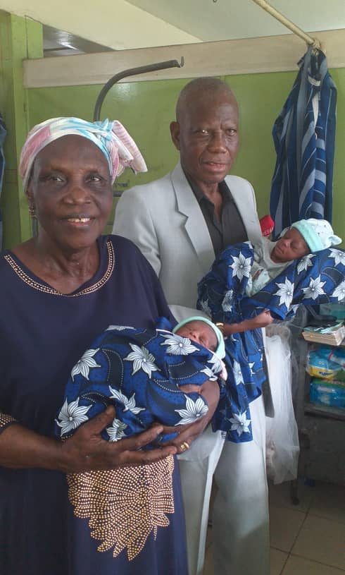 Miracle: First time in Africa, LUTH delivers 68-year-old first time mother of twins [PHOTO]