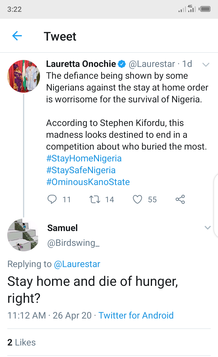 Stay at home and die of hunger, right?