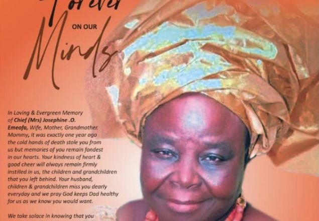IN MEMORIAL: One year after, Emeofa family celebrates glorious exit of their matriarch, Josephine Emeofa