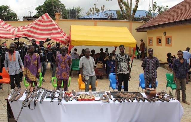 JUST IN: Police arrest seven-man gang with links to Ile-Oluji bank robbery