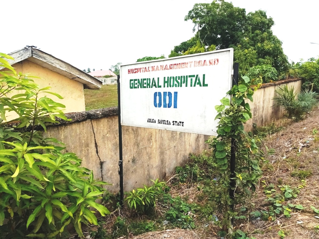 Signpost of the Odi General Hospital