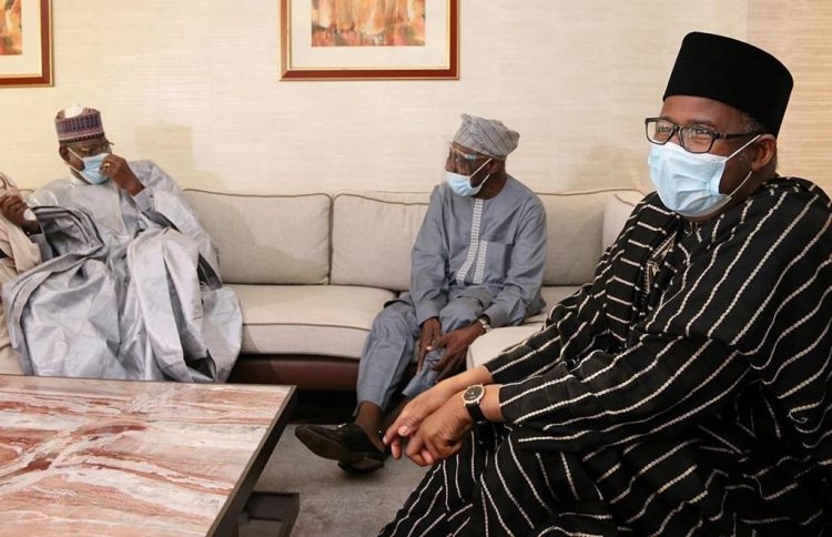 Photos: PDP 2019 general election review committee visits Obasanjo, Jonathan, others