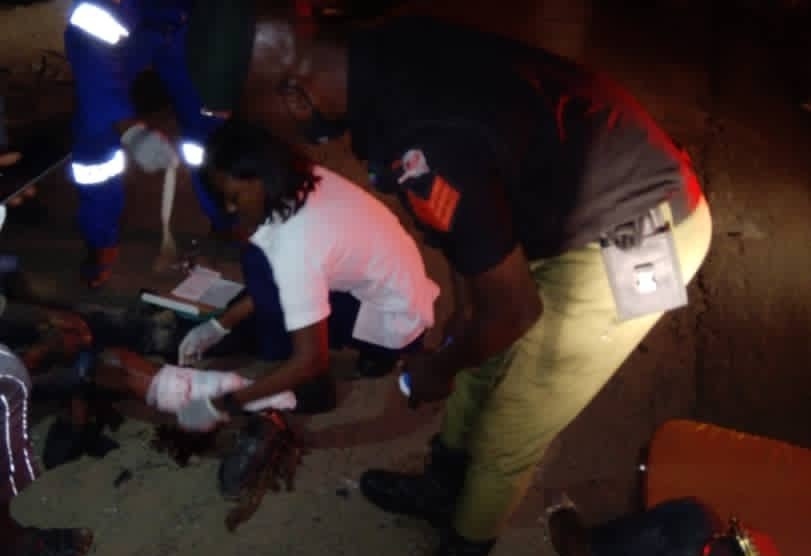 Accident: Hit and run truck severs man's leg in Lagos