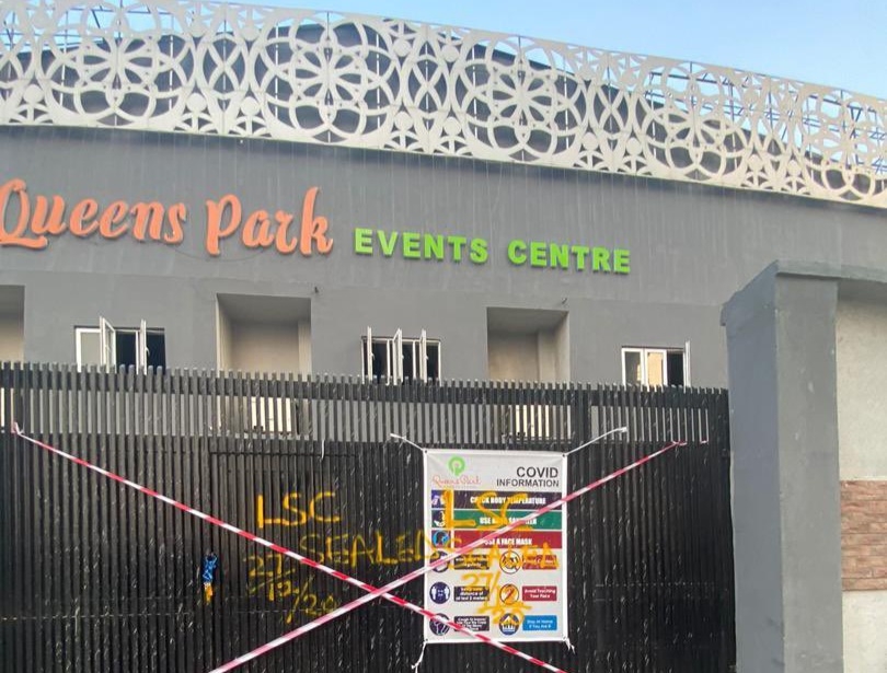 BREAKING: Lagos State Govt seals Queens Park Event Centre