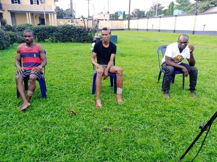 Some of the suspect arrested in connection with attempt to bom Wike's father's church