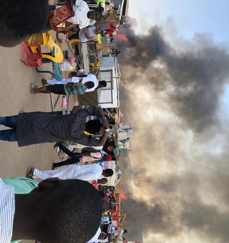 Yakasuwa Martket, Abuja on Fire