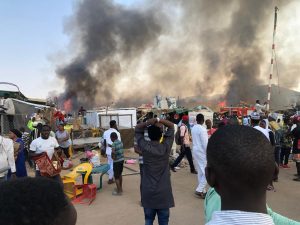 Yakasuwa Martket, Abuja on Fire