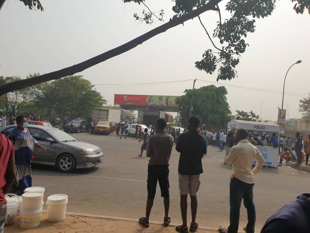 Fierce looking security men take over Abuja markets ordered for closure