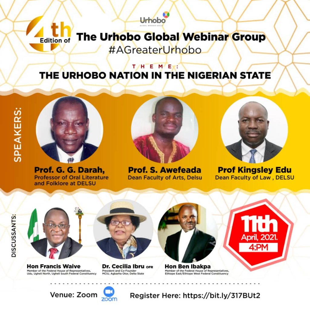 Urhobo nation holds webinar to dissect current challenges faced with