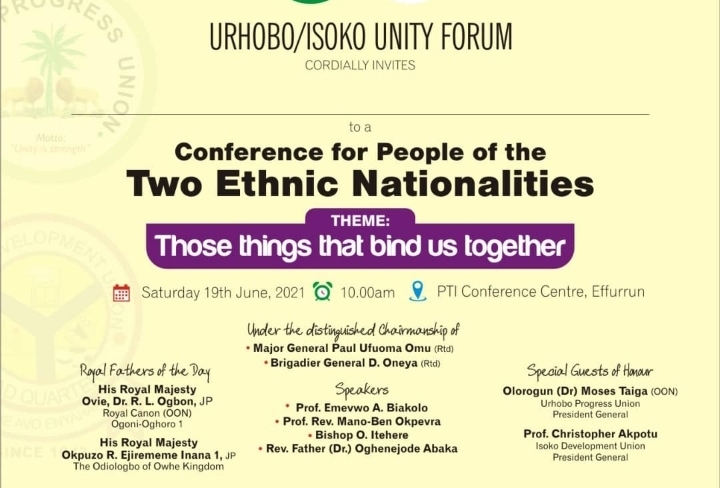Isoko, Urhobo hold unity confab on ethnic nationalities
