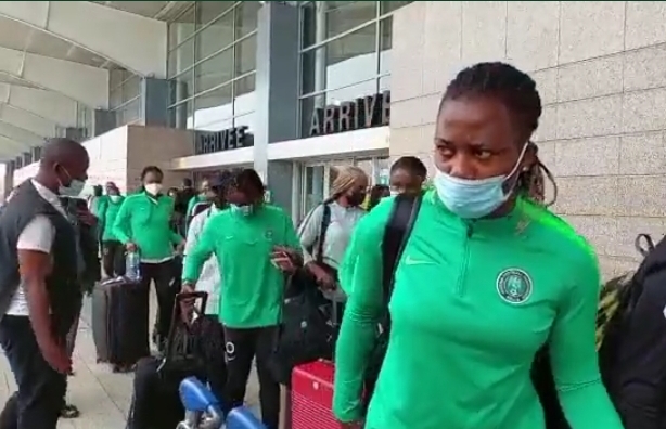 BREAKING: Super Falcons safely lands in Cote d'Ivoire ahead of 2022 AWCON fixture